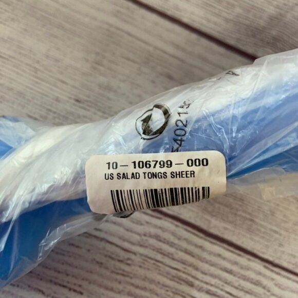 New Tupperware Blue Salad Serving Fork & Spoon 3564 3565 - Picture 3 of 5